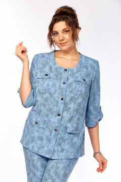 Брюки, жакет Tensi 412 голубой - фото 4