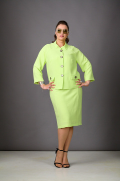 Жакет, юбка Rosheli 1179 салатовый - фото 4