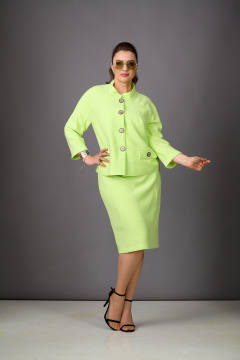Жакет, юбка Rosheli 1179 салатовый - фото 3