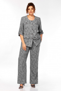 Брюки, жакет Tensi 412 серый - фото 1