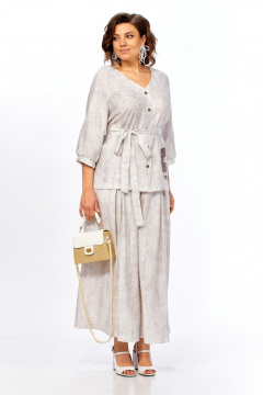 Блуза, брюки Matini 1.1810 молочный - фото 4