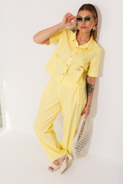 Брюки, жакет Verita 2458 желтый - фото 5