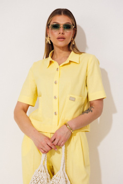 Брюки, жакет Verita 2458 желтый - фото 4