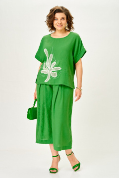 Блуза, брюки Michel chic 1451 весенняя_зелень - фото 1