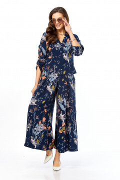 Жакет, кюлоты Taita plus 2535/2 синий - фото 5