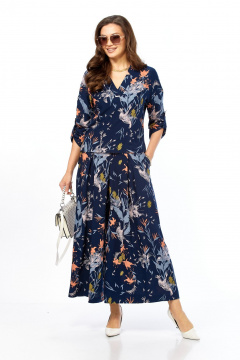 Жакет, кюлоты Taita plus 2535/2 синий - фото 4