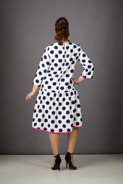 Платье Rosheli 1183/1 молочный/темно-синий - фото 5