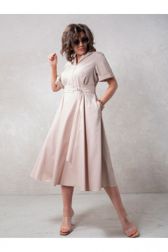 Платье Erika 1521 бежевый - фото 1