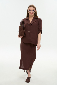 Юбка NikVa 971-6 шоколад - фото 3