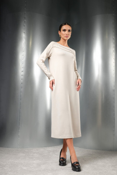 Платье Erika 7392 бежевый - фото 2