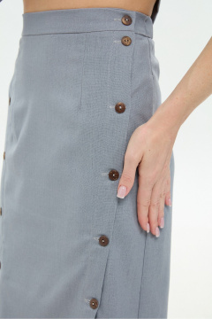 Жакет, юбка NikVa 972-7 серый - фото 2