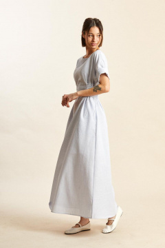 Платье Rivoli 7200 бело-голубой - фото 3