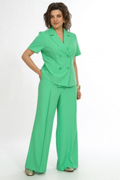 Брюки, жакет Alani Collection 2561 яблоко - фото 3