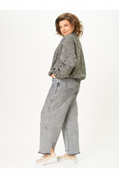 Бомбер Zlata 4469 серый - фото 5