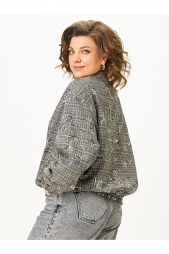 Бомбер Zlata 4469 серый - фото 4