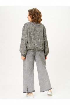 Бомбер Zlata 4469 серый - фото 3