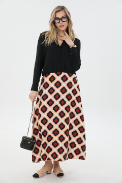 Блуза, юбка LM К1870114 ромбы - фото 1