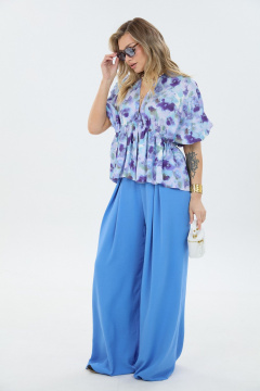 Блуза, брюки LM К8187 анютины_глазки - фото 4