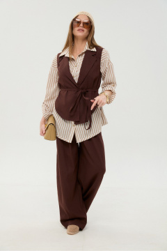 Брюки NikVa 970-4 шоколад - фото 2