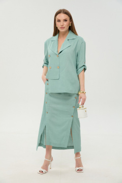 Жакет, юбка NikVa 972-9 мята - фото 3