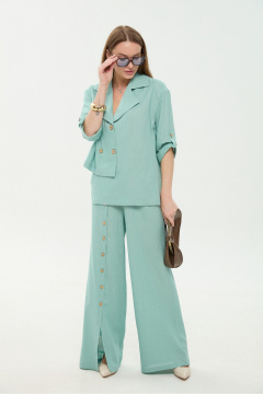 Брюки, жакет NikVa 979-9 мята - фото 1