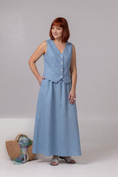 Юбка Соджи 704 голубой - фото 1