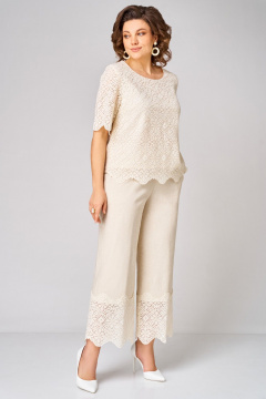 Блуза, брюки Мишель стиль 1362 бежевый - фото 5