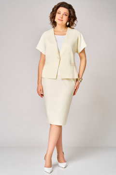 Жакет, топ, юбка Мишель стиль 1367 сливочное_масло - фото 2