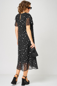 Платье EVA GRANT 7116А черный_горох - фото 3