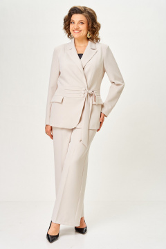 Брюки, жакет ANASTASIA MAK 1277 бежевый - фото 1