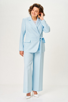 Брюки, жакет ANASTASIA MAK 1277 голубой - фото 3