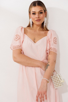 Платье Мода Юрс 26-2980 пудра - фото 4