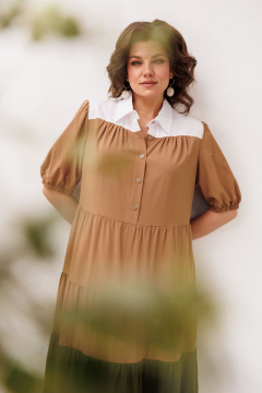 Платье Anelli 1847 овсяное-печенье - фото 4