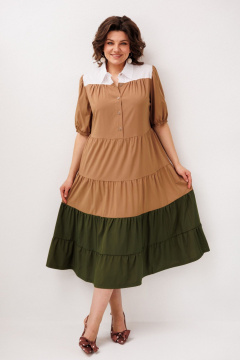 Платье Anelli 1847 овсяное-печенье - фото 1