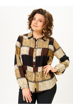Блуза Zlata 4468 шоколадный - фото 1