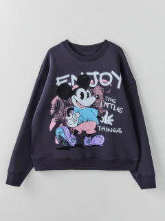 Свитшот Mark Formelle 122813/1/25-42162П-7П металлический_серый_печать_3_сл_на_пол - фото 2