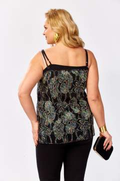 Топ Avenue 0349-3 черный_вышивка - фото 5