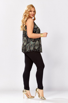 Топ Avenue 0349-3 черный_вышивка - фото 3