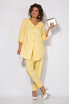 Блуза, брюки Liliana 1450Н желтый-лимонный - фото 1