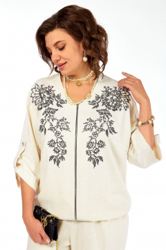 Брюки, жакет Grace for you 281 бежевый - фото 3