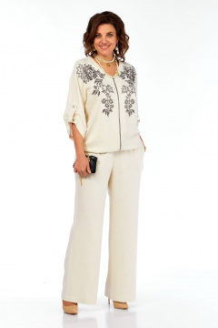 Брюки, жакет Grace for you 281 бежевый - фото 2