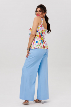 Брюки Anelli 1702.1 голубая-гортензия - фото 2