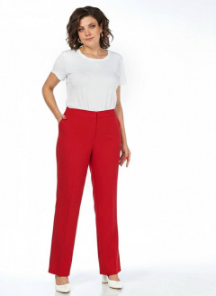 Брюки, жилет Пинск-Стиль 3124 красный - фото 4