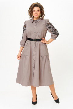 Платье Rishelie 996.4 бежевая_пудра - фото 1