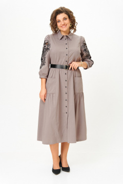 Платье Rishelie 996.4 бежевая_пудра - фото 4