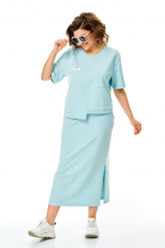 Джемпер, юбка Karina deLux 1441 голубой - фото 2