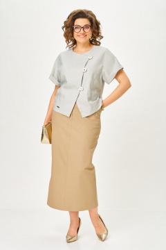 Жакет, юбка Michel chic 1422 кэмел - фото 2