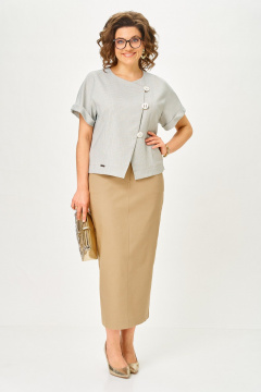 Жакет, юбка Michel chic 1422 кэмел - фото 1