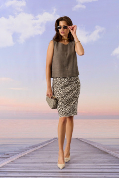 Блуза Barbara Geratti С4943BG кора - фото 3