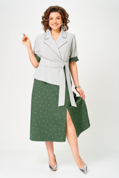 Платье Aira Style 24432 зеленый - фото 1